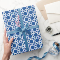 Canne bleue et blanche | Webbing en rotin