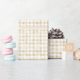 Papier Cadeau Cannoli Genre Neutre Beige Baby Shower Italien