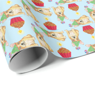 Papier Cadeau Caoutchouc d'anniversaire Français Bulldog Papier