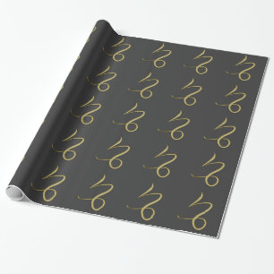 Papier Cadeau capricorne - or
