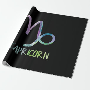 Papier Cadeau Capricorne Symbole Zodiaque Astrologie Chèvre de m