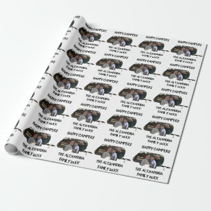 Papier Cadeau Caravane personnalisées caravane famille photo heu
