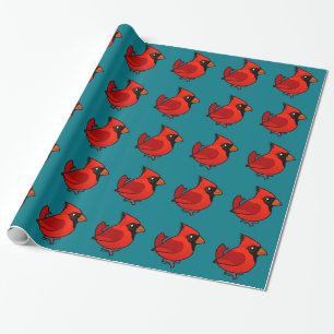 Papier Cadeau Cardinal nordique Birdorable