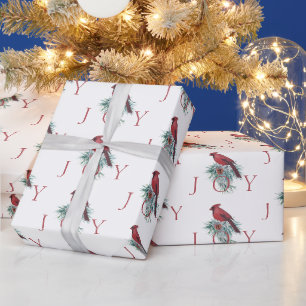 Papier Cadeau Cardinal personnalisé Noël Papier d'enveloppement
