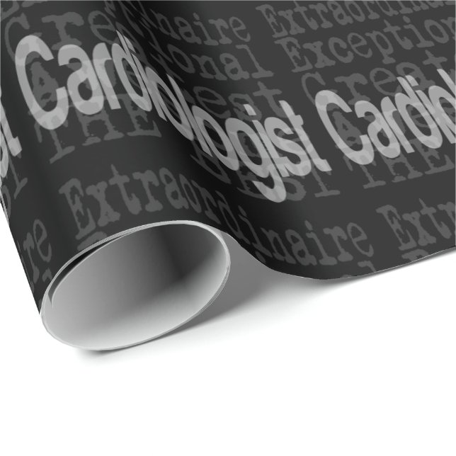 Papier Cadeau Cardiologue Extraordinaire (Coin rond)