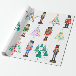 Papier Cadeau Caricature Adorabel illustration noisette Noël