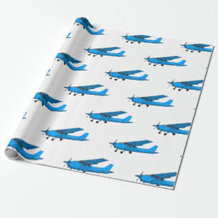 Papier Cadeau Caricature d'avion à voilure fixe