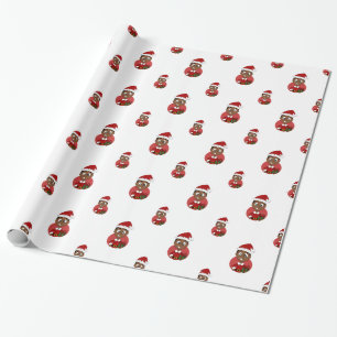 Papier Cadeau Caricature de Noël
