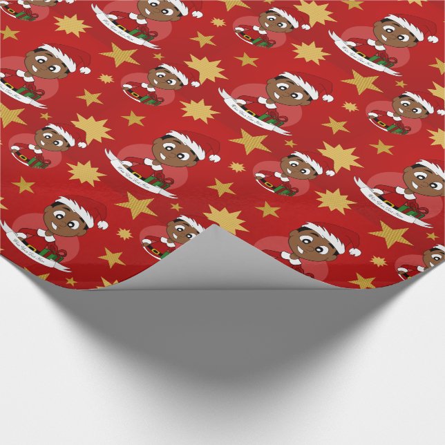 Papier Cadeau Caricature de Noël (Coin)
