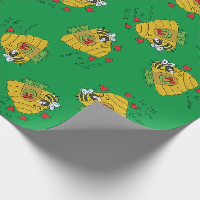 Papier Cadeau Caricature de Noël de Noël amusante (Coin)