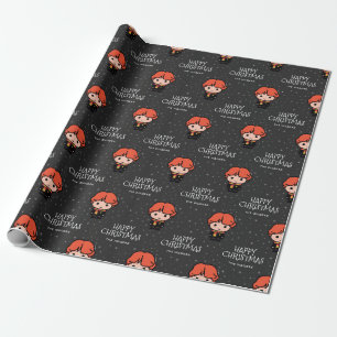 Papier Cadeau Caricature personnalisée Ron Weasley   Joyeux Noël