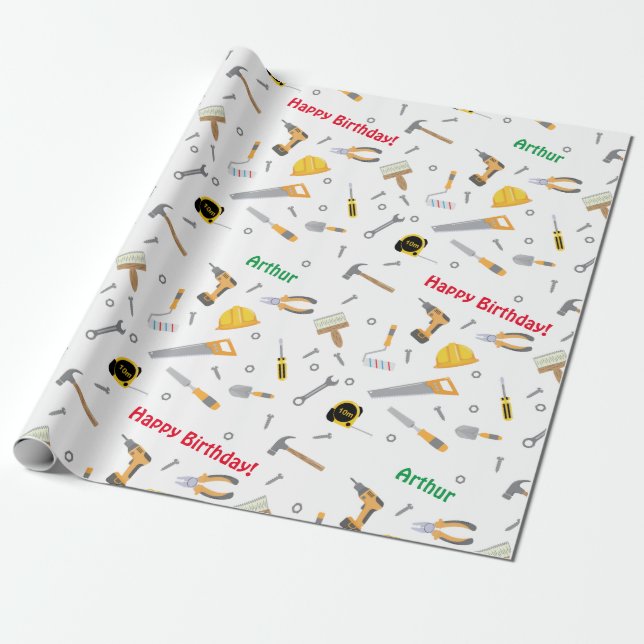 Papier Cadeau Caricature sur mesure do-it-yourself outils papier (Déroulé)