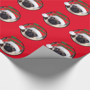 Papier Cadeau Carlin de Noël - papier d'emballage brillant, 30"