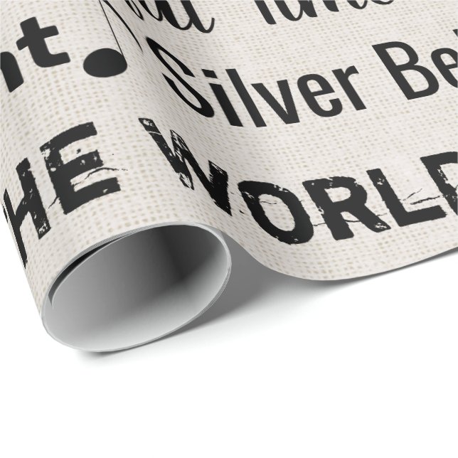 Papier Cadeau Carols de Noël (Coin rond)