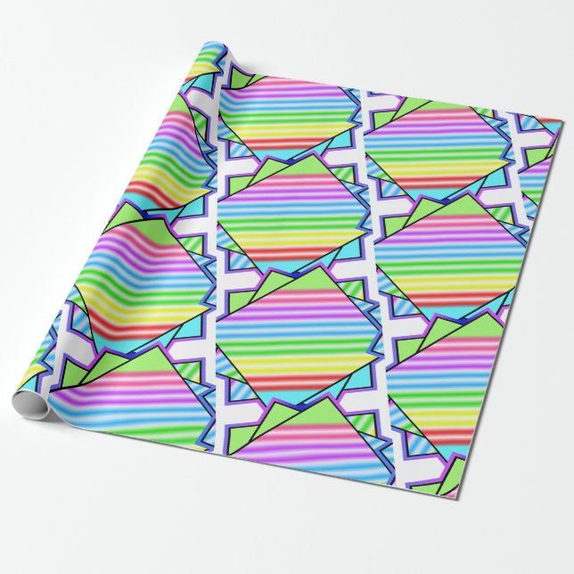 Papier Cadeau Carreaux de bonbons (Déroulé)