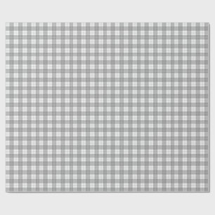 Papier Cadeau Carreaux de buffle noir et blanc