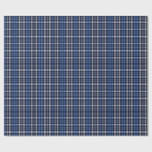 Papier Cadeau Carreaux Vichy Bleu Minuit