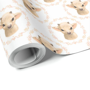Papier Cadeau carrelage de chèvre unisexe mignon