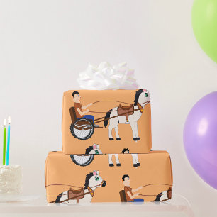 Papier Cadeau Carrosse à cheval