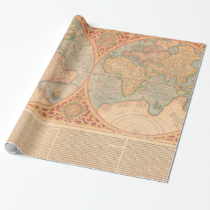 Papier Cadeau Carte antique - Terrae Compendiosa Descritio