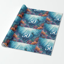 Carte d'anniversaire sous-marine pour 50 ans de pl