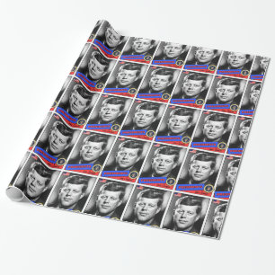 Papier Cadeau Carte de baseball John F. Kennedy