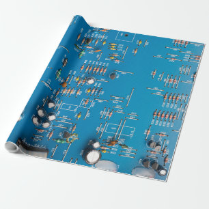 Papier Cadeau Carte de circuit électronique