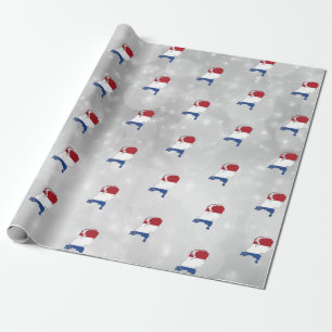 Papier Cadeau Carte du drapeau Pays-Bas Holland