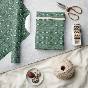 Papier Cadeau Cartes de circuit imprimé vert blanc lignes