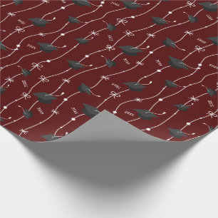 Papier Cadeau Cartes de graduation du marron et ruban