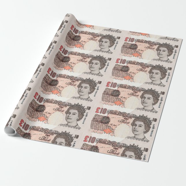 Papier Cadeau Carton Cash 3 (Déroulé)