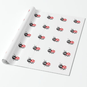 Papier Cadeau Carton mignon Ladybug
