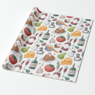 Papier Cadeau Cartoon Food and Drink