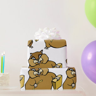 Papier Cadeau Cartoon Hamster