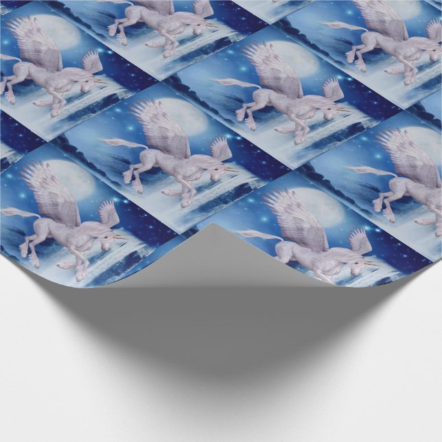 Papier Cadeau Cascade de Pegasus Unicorn (Coin)