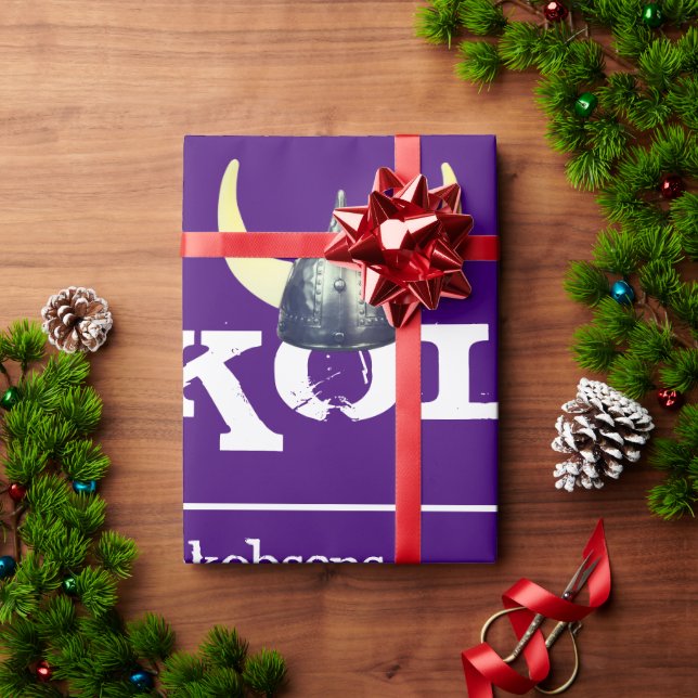 Papier Cadeau Casque Viking Argent Skol (Cadeau de vacances)