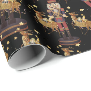 Papier Cadeau Casse-noires Flèches dorées noires