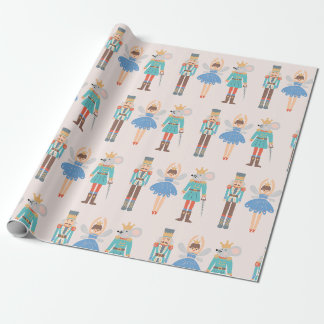 Papier Cadeau Casse-Noisette Ballet Minimal Moderne