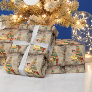 Papier Cadeau Casse-Noisette Clara Act I Christmas Eve