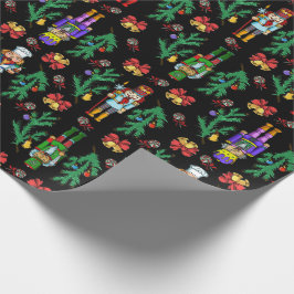Papier Cadeau Casse-noisette royale et Motif de couronne