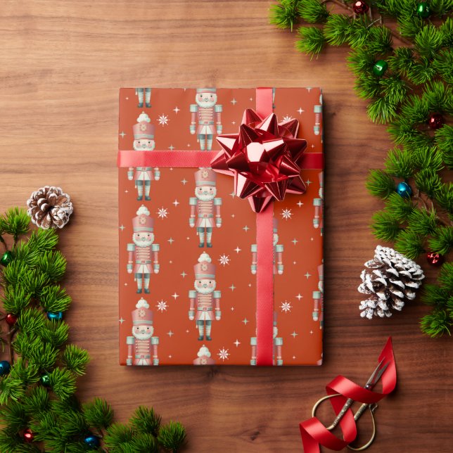 Papier Cadeau Casse-noix de Noël festifs (Cadeau de vacances)