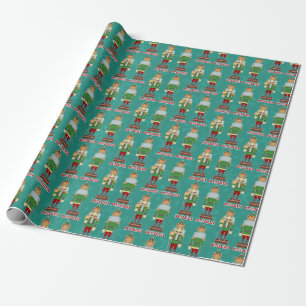 Papier Cadeau Casse-noix drôle Buttcracker de Noël humoristiqu