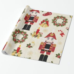 Papier Cadeau Casse-noix et couronne