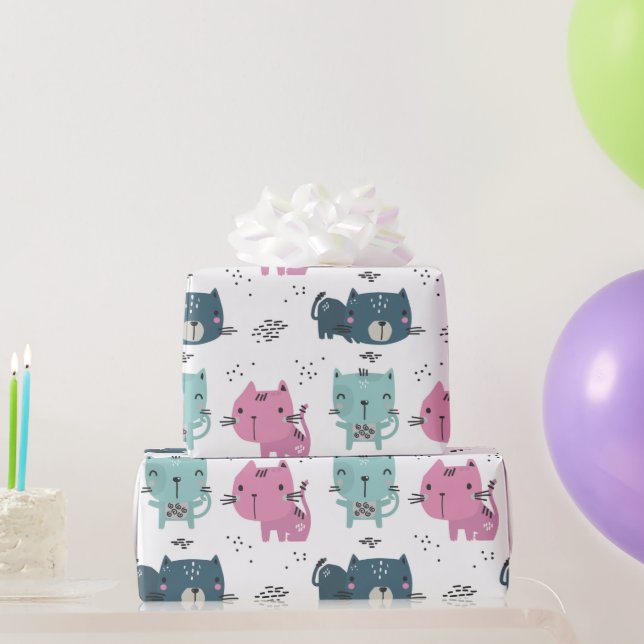 Papier Cadeau Cat Cuties (Cadeaux de fête)