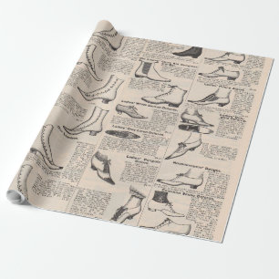 Papier Cadeau Catalogue publicitaire de chaussures anciennes