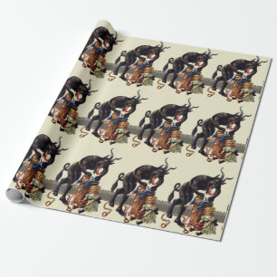 Papier Cadeau cauchemar noël krampus
