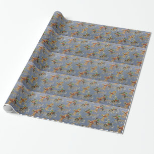 Papier Cadeau Cavalier de Bronc de cow-girl