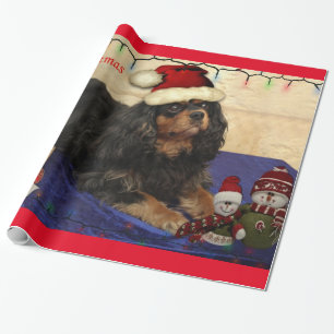 Papier Cadeau Cavalier King Charles Spaniel enveloppement de Noë