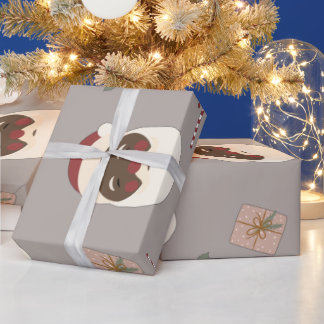 Papier Cadeau Ce Melanin Tho® Black Père Noël Vintage Enveloppem