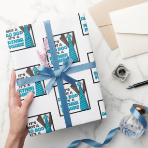 Papier Cadeau Ce n'est pas un papa Bod C'est un père Figure